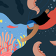 illustration of deep sea